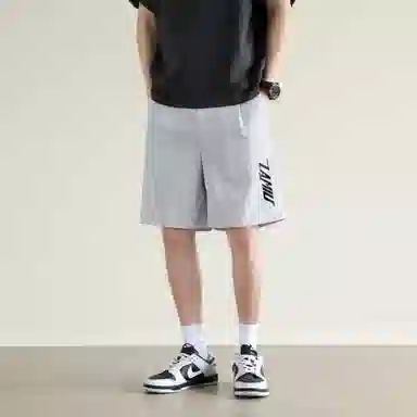 兰缪 日系纯色基础款简约美式复古日常亲肤百搭通勤舒适透气五分休闲短裤 男女同款