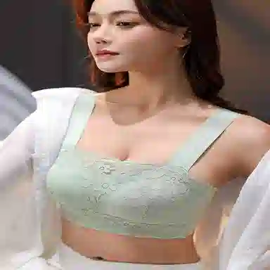 都市丽人 蕾丝防走光高弹肩带舒适无痕文胸 女款