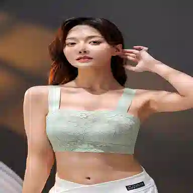 都市丽人 蕾丝防走光高弹肩带舒适无痕文胸 女款