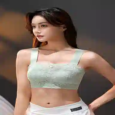 都市丽人 蕾丝防走光高弹肩带舒适无痕文胸 女款