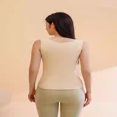 都市丽人 纯色抑菌贴身保暖无痕保暖背心 女款