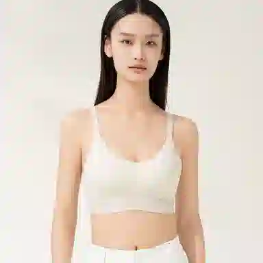 都市丽人 无痕舒适透气聚拢薄款小胸加高睡眠裸感防震文胸 女款
