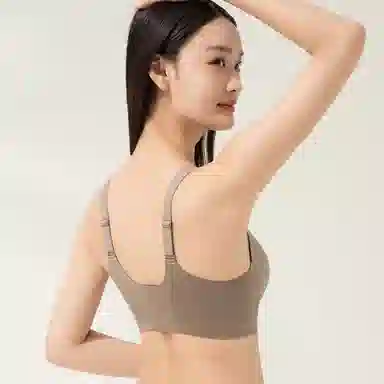 都市丽人 无痕舒适透气聚拢薄款小胸加高睡眠裸感防震文胸 女款