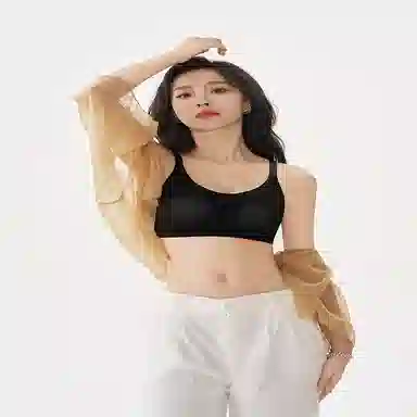 都市丽人 纯色透气聚拢薄款小胸无痕调整型文胸 女款