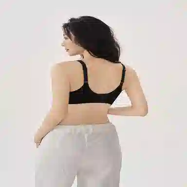 都市丽人 纯色透气聚拢薄款小胸无痕调整型文胸 女款