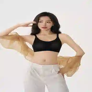 都市丽人 纯色透气聚拢薄款小胸无痕调整型文胸 女款