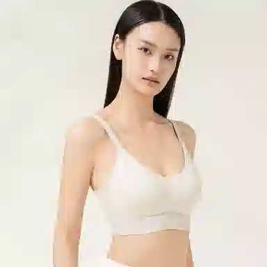 都市丽人 无痕舒适透气聚拢薄款小胸加高睡眠裸感防震文胸 女款