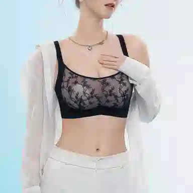 都市丽人 蕾丝显瘦透气薄款裸感轻薄网纱聚拢舒适性无痕文胸 女款 组合装