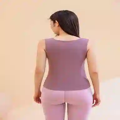 都市丽人 纯色抑菌贴身保暖无痕保暖背心 女款
