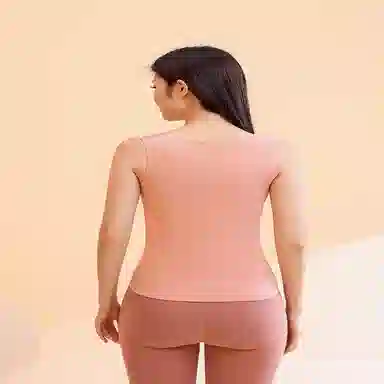 都市丽人 纯色抑菌贴身保暖无痕保暖背心 女款