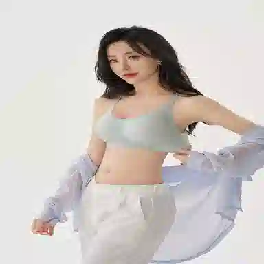 都市丽人 纯色透气聚拢薄款小胸无痕调整型文胸 女款