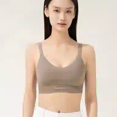 都市丽人 无痕舒适透气聚拢薄款小胸加高睡眠裸感防震文胸 女款