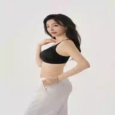 都市丽人 纯色透气聚拢薄款小胸无痕调整型文胸 女款