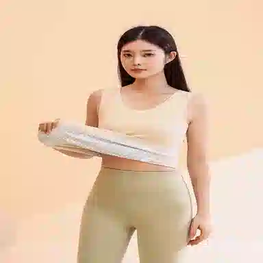 都市丽人 纯色抑菌贴身保暖无痕保暖背心 女款
