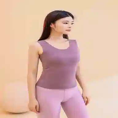 都市丽人 纯色抑菌贴身保暖无痕保暖背心 女款