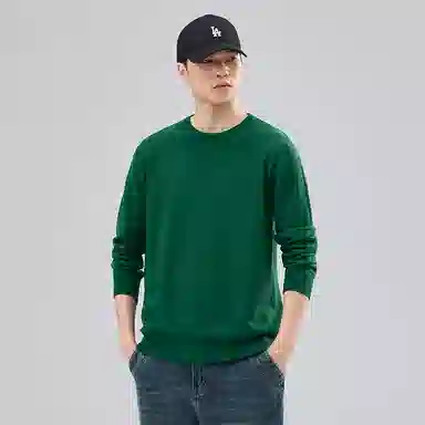 【dme】 圆领套头基础款宽松百搭纯色毛衣 男女同款