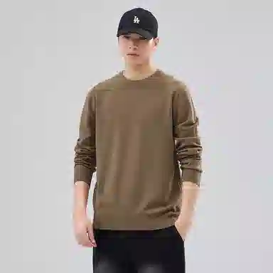 【dme】 圆领套头基础款宽松百搭纯色毛衣 男女同款