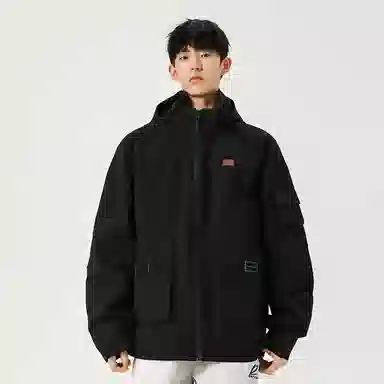 【dme】 美式潮流连帽纯色痞帅高级感防风防水户外休闲外套夹克 男女同款