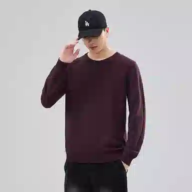 【dme】 圆领套头基础款宽松百搭纯色毛衣 男女同款