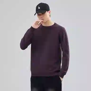 【dme】 圆领套头基础款宽松百搭纯色毛衣 男女同款