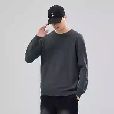 【dme】 圆领套头基础款宽松百搭纯色毛衣 男女同款