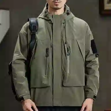 【dme】  户外徒步百搭简约潮牌连帽拉链  防水防风耐磨速干冲锋衣 男女同款