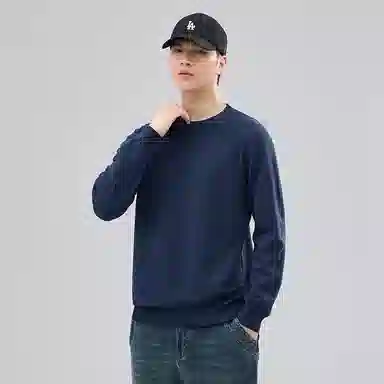 【dme】 圆领套头基础款宽松百搭纯色毛衣 男女同款