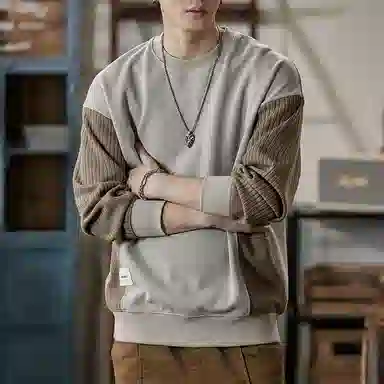 【dme】 基础款圆领时尚纯色毛衣 男女同款