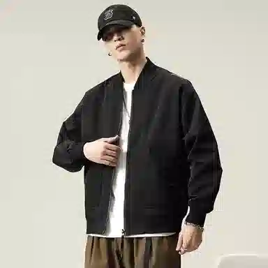 【dme】  美式高街复古休闲简约纯色宽松百搭棒球服 男女同款