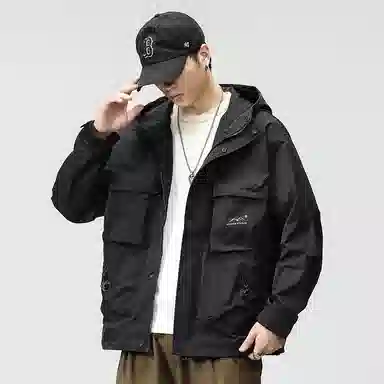 【dme】  美式宽松连帽多口袋户外高街休闲外套  防水防风保暖冲锋衣 男女同款