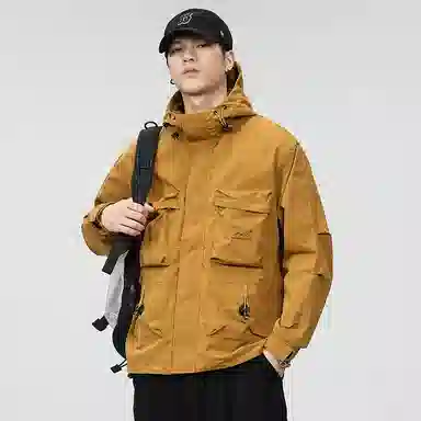 【dme】  美式宽松连帽多口袋户外高街休闲外套  防水防风保暖冲锋衣 男女同款