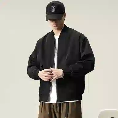 【dme】  美式高街复古休闲简约纯色宽松百搭棒球服 男女同款