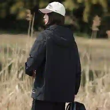 【dme】 美式复古机能风薄款凉感宽松连帽长袖基础款时尚简约百搭休闲 凉感透气速干防晒服 男女同款