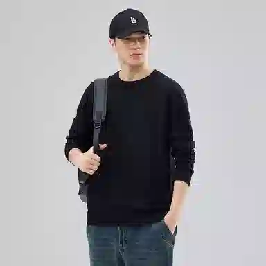 【dme】 圆领套头基础款宽松百搭纯色毛衣 男女同款