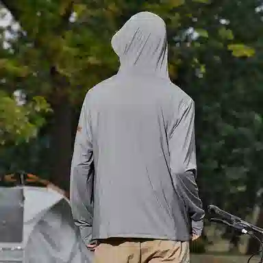 【dme】 潮流个性城市学院风登山跑步健身简约户外纯色凉感连帽轻薄通勤无性别主义外套 凉感透气速干防晒服 男女同款