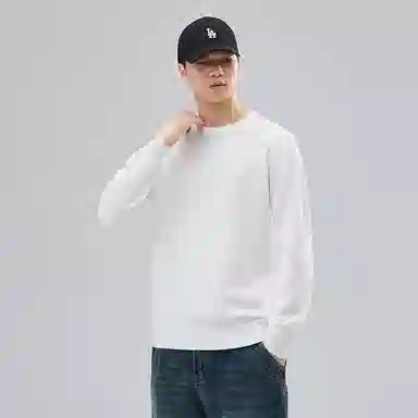 【dme】 圆领套头基础款宽松百搭纯色毛衣 男女同款