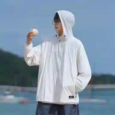 【dme】 美式潮牌超薄款凉感宽松连帽基础款时尚简约百搭休闲防晒服 男女同款