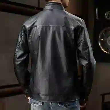dme Classic Biker Leather Jacket