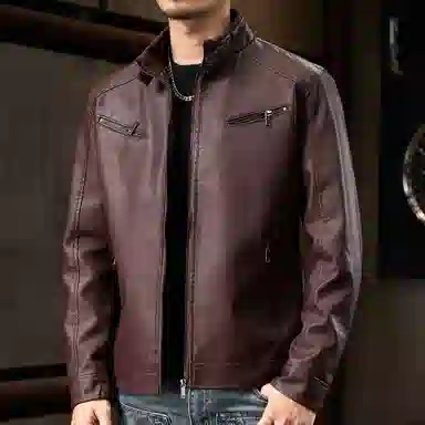 dme Classic Biker Leather Jacket