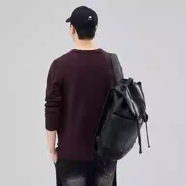 【dme】 圆领套头基础款宽松百搭纯色毛衣 男女同款