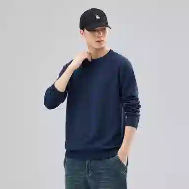 【dme】 圆领套头基础款宽松百搭纯色毛衣 男女同款