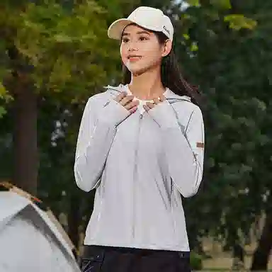 【dme】 潮流个性城市学院风登山跑步健身简约户外纯色凉感连帽轻薄通勤无性别主义外套 凉感透气速干防晒服 男女同款