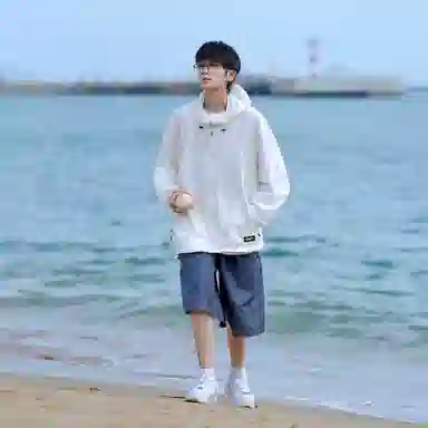 【dme】 美式潮牌超薄款凉感宽松连帽基础款时尚简约百搭休闲防晒服 男女同款