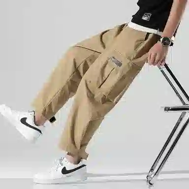 【dme】 纯色时尚大口袋设计感舒适简约户外机能风百搭宽松垂感休闲直筒工装裤 男女同款