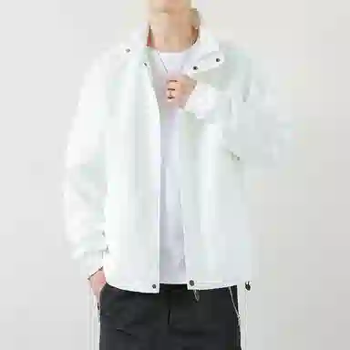 【dme】 美式复古立领纯色宽松百搭防风夹克外套 男女同款