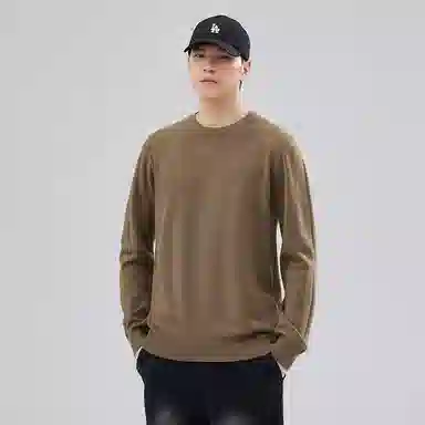 【dme】 圆领套头基础款宽松百搭纯色毛衣 男女同款