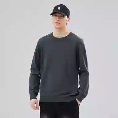 【dme】 圆领套头基础款宽松百搭纯色毛衣 男女同款