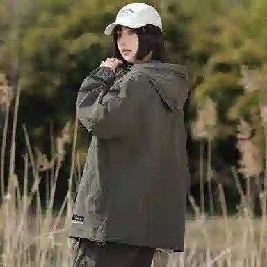 【dme】 美式复古机能风薄款凉感宽松连帽长袖基础款时尚简约百搭休闲 凉感透气速干防晒服 男女同款