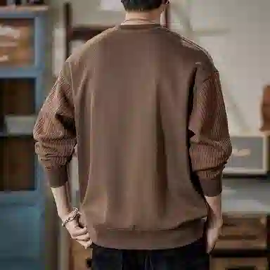 【dme】 基础款圆领时尚纯色毛衣 男女同款