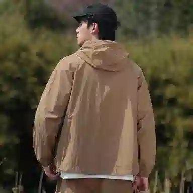 【dme】 美式潮流个性机能风登山跑步健身简约户外纯色凉感连帽轻薄通勤无性别主义外套防晒服 男女同款